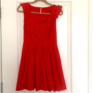 Free People Red Dress. Small
